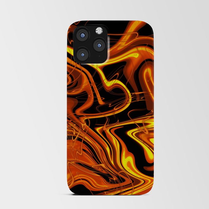 lava acrylic abstract art iPhone Card Case