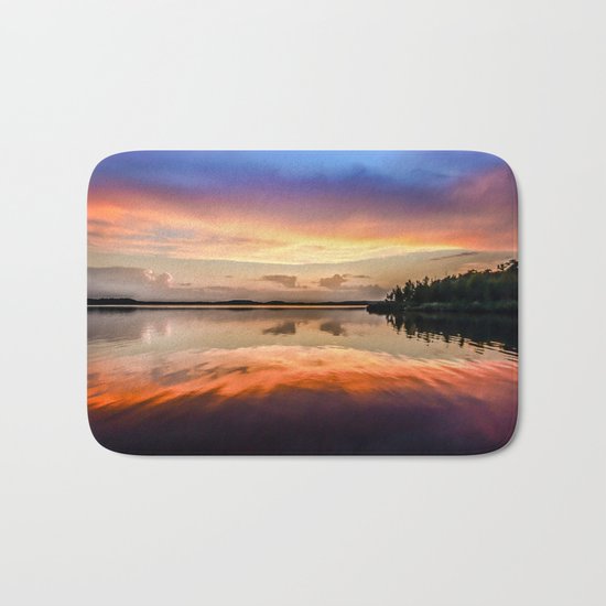 Sunset Symmetry Bath Mat
