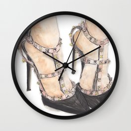 Valentino Rockstuds (Black) // Rockstud Heels Wall Clock
