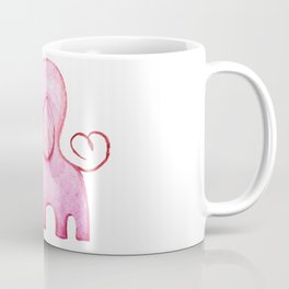 Cute Pink Baby Elephant Coffee Mug