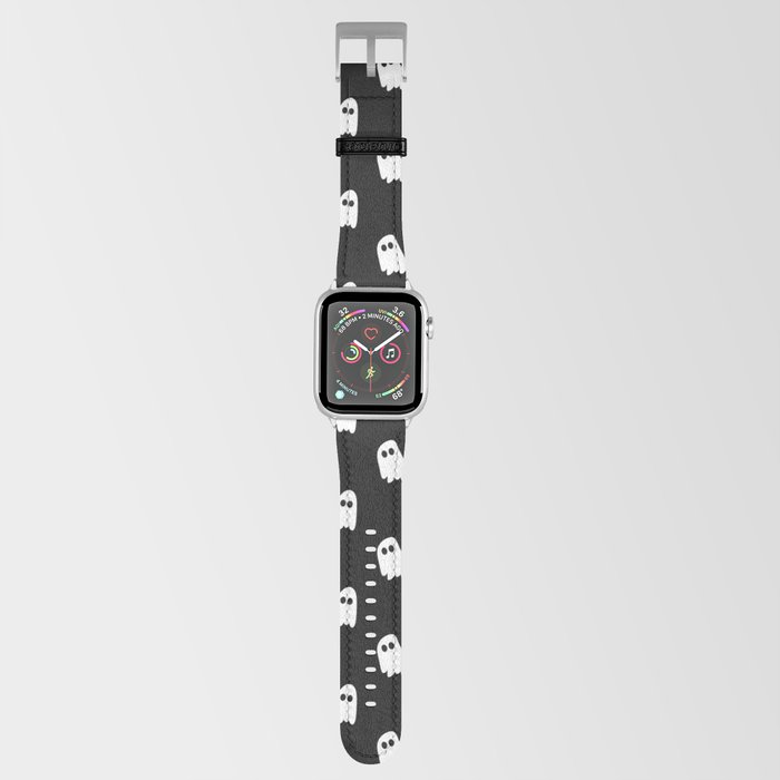 Black and White Ghosts Apple Watch Band
