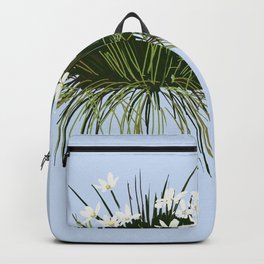 White Flowers Backpack