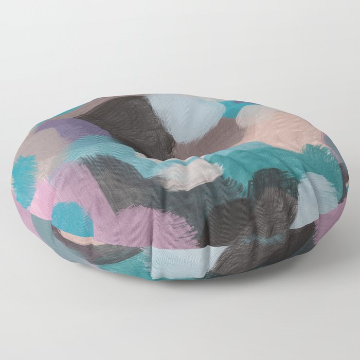 Color pastel abstract Floor Pillow