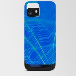 Abstract Technology iPhone Card Case