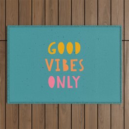 Good Vibes Only Outdoor Rug