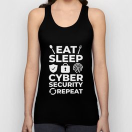 Cyber Security Analyst Engineer Computer Training Unisex Tank Top