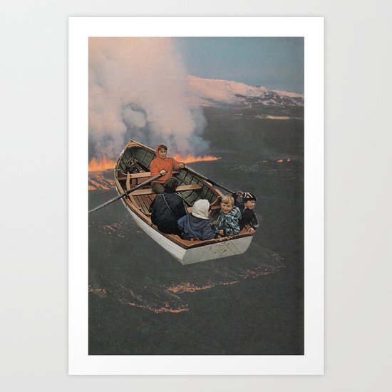 Boat ride Art Print