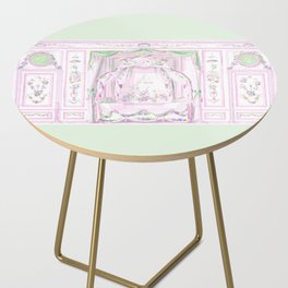 Pompadour Pink Rococo Boudoir Side Table