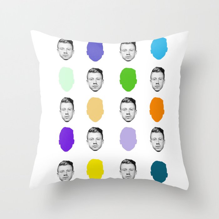 Macklemore Throw Pillow
