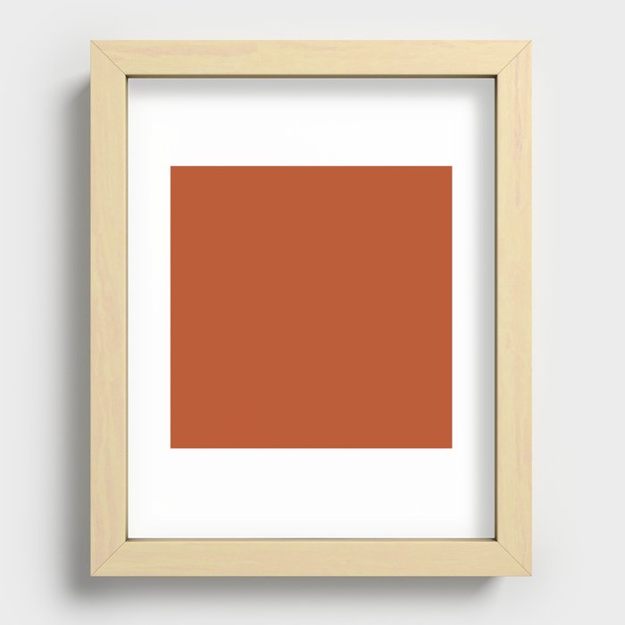 Fall Orange Recessed Framed Print