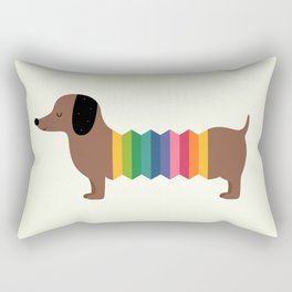 Rainbow Dooooog Rectangular Pillow