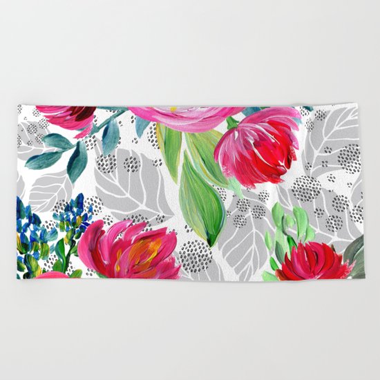 Spring flowering Beach Towel