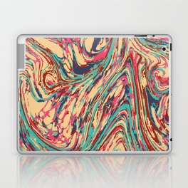 Boho marble multicolor pattern Laptop Skin