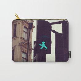 Berlin Pedestrian Traffic Light | Man with a hat | Iconic things of Germany Carry-All Pouch