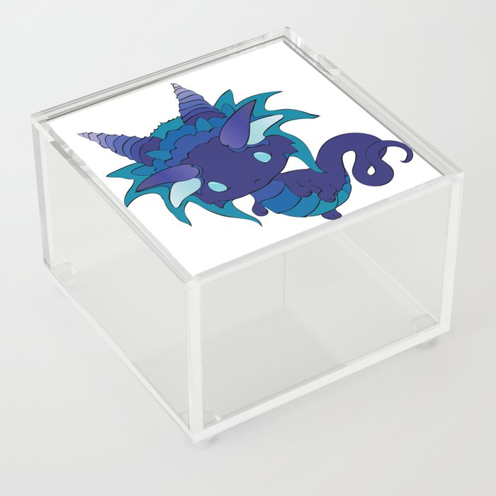 Midnight Blues Baby Dragon Acrylic Box