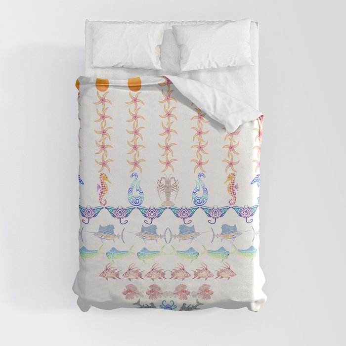 Marine Menorah 3 Duvet Cover