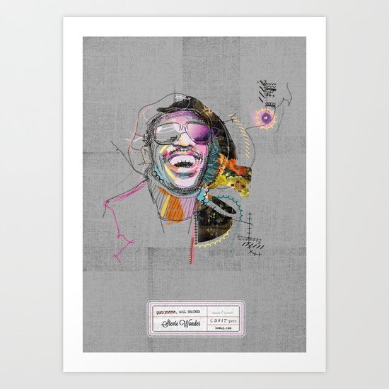 Stevie Wonder Art Print