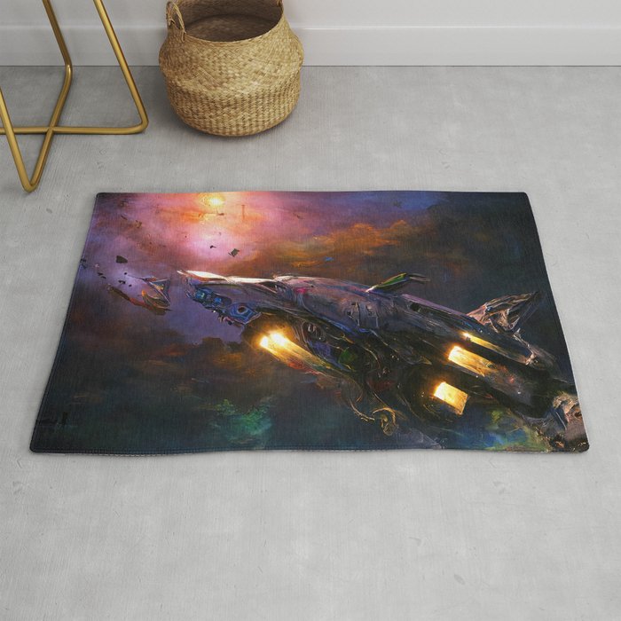 Traveling at the speed of light Rug