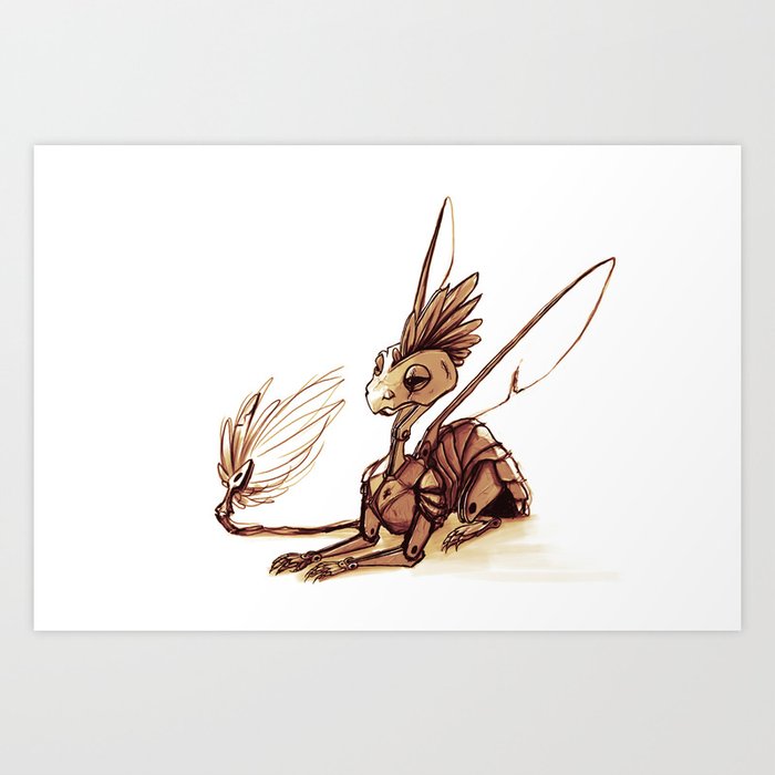 robot dragon art print by nyssashaw society6