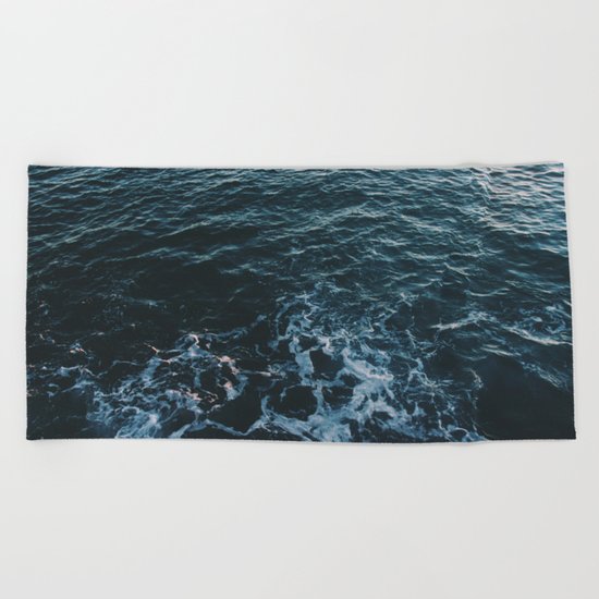 Dark #Sea Beach Towel