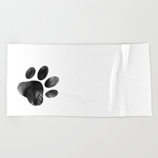 Cat's footprint Beach Towel