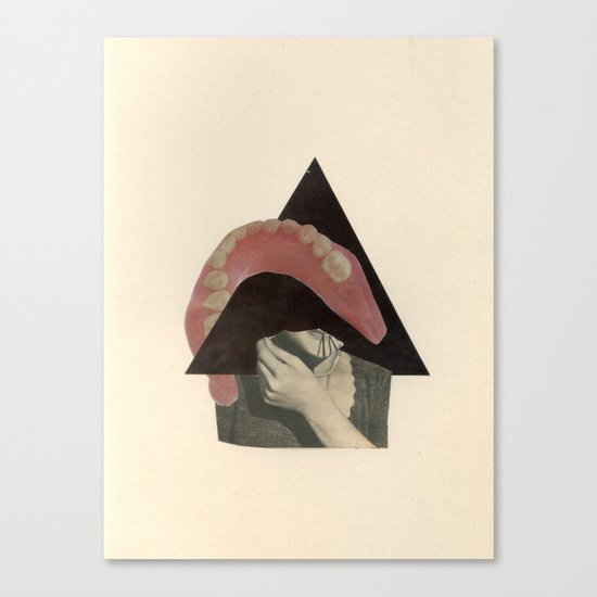 Talking Circles to Empty Faces Canvas Print