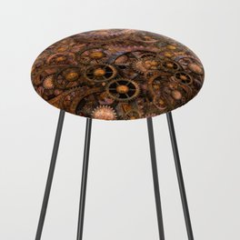 Steampunk Background Counter Stool