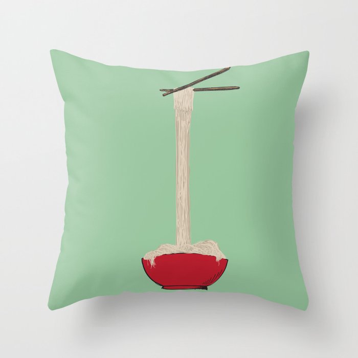 The Noodle Dream Throw Pillow