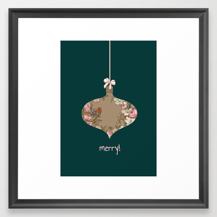 Christmas card Framed Art Print