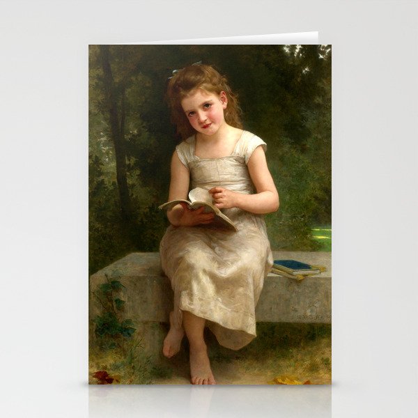 William-Adolphe Bouguereau "The Reading Girl" Stationery Cards