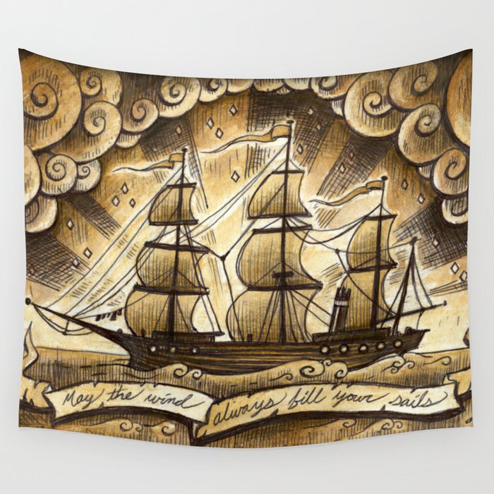 Sailing Winds Wall Tapestry