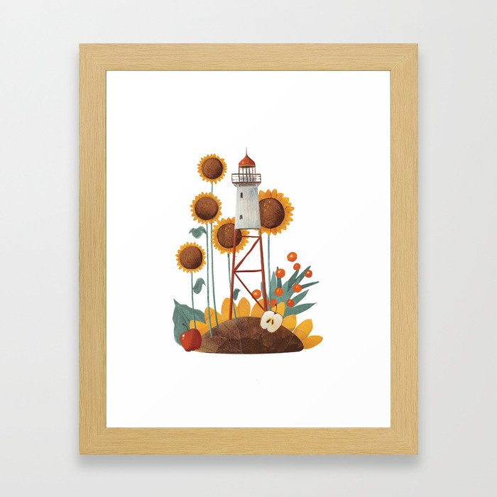 Karelian lighthouse Sumboii Framed Art Print