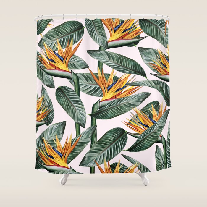 Bird Of Paradise Pattern society6 decor buyart Shower Curtain by 83 Oranges by Uma Gokhale
