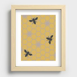 The Hive Recessed Framed Print
