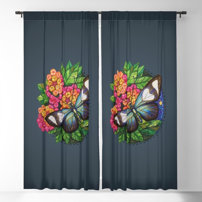 Long Wing with a Labradorite Hug Blackout Curtain