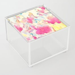 Pink Baby Pastel Colors Abstract Acrylic Box