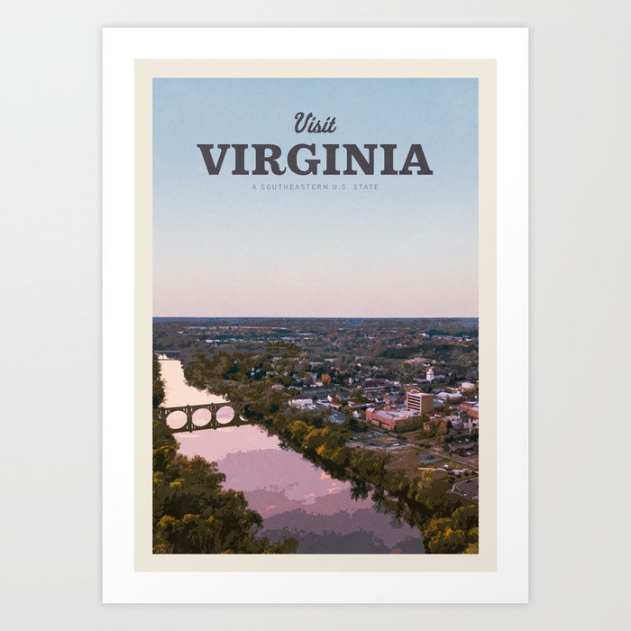 Visit Virginia Art Print