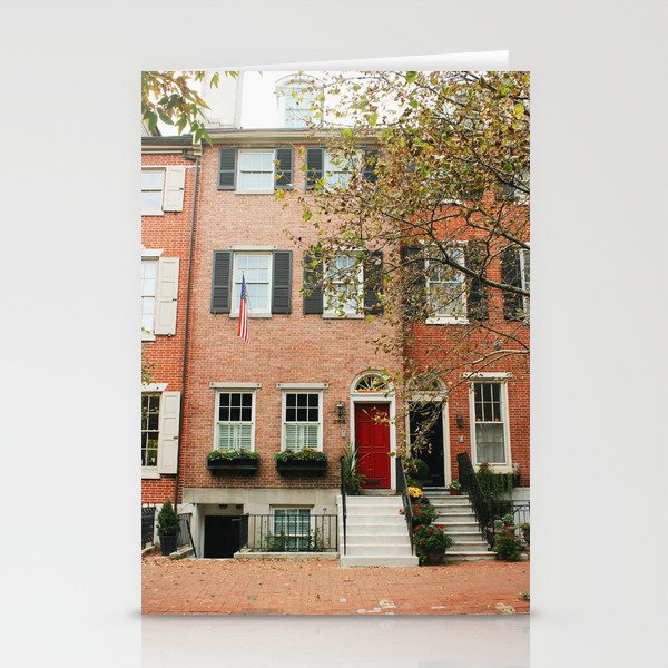 Society Hill Rowhouses Stationery Cards