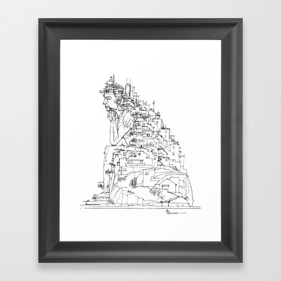 Trasposizione Framed Art Print