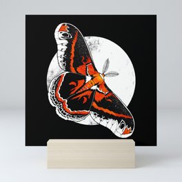 Robin Moth | MOON VERSION |   BUGSPOTTING SERIES Mini Art Print