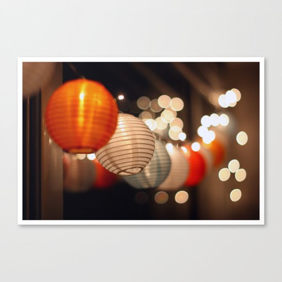 Christmas lights Canvas Print
