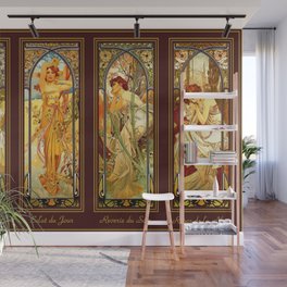 Vintage Art Nouveau - Alphonse Mucha Wall Mural
