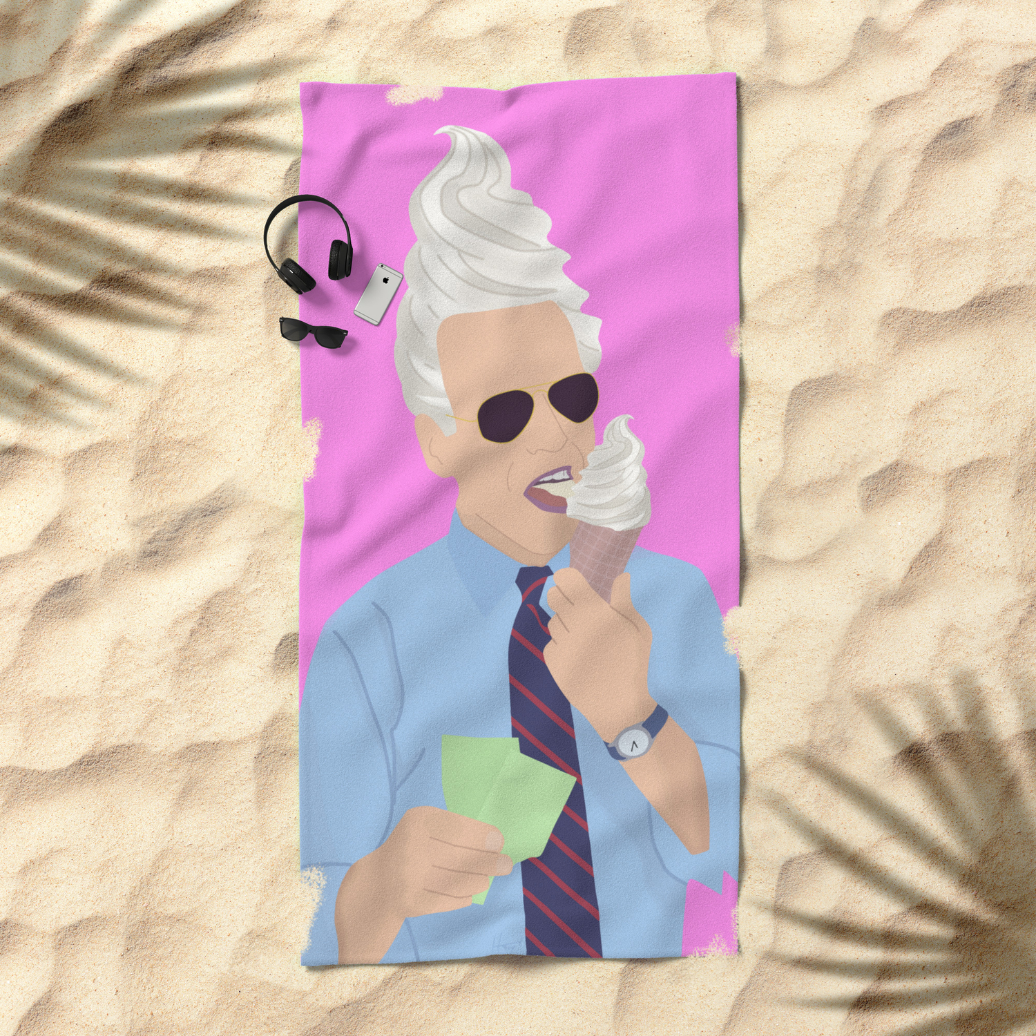Joe Biden Cone Beach Towel By Bryanhaupt Society6