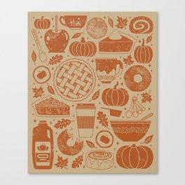 Pumpkin Spice: Latte Canvas Print