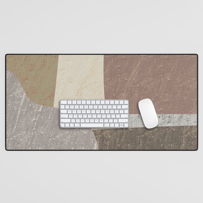 Large abstract collage shape study 02 Desk Mat