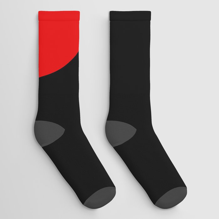 Number 3 (Red & Black) Socks