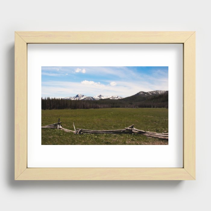 mountains. Recessed Framed Print