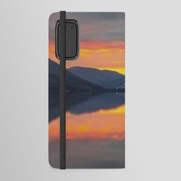 Sunset over Apgar Mountains Android Wallet Case