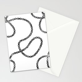 bicycle chain repeat pattern Stationery Cards
