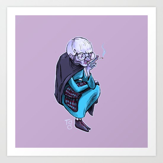 Smoker Art Print